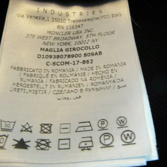 Moncler Maglia Sweatshirt, Black - Picture 10 of 11